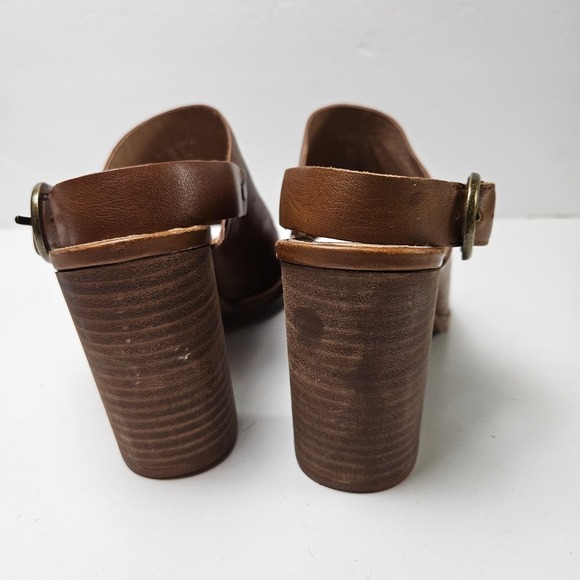 Madewell The Riley Convertible Slingback Mule 8 Brown Leather Open‎ Toe Heel - Picture 4 of 12